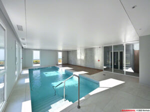 Plafond tendu Barrisol sur piscine EURL LE MAGUER